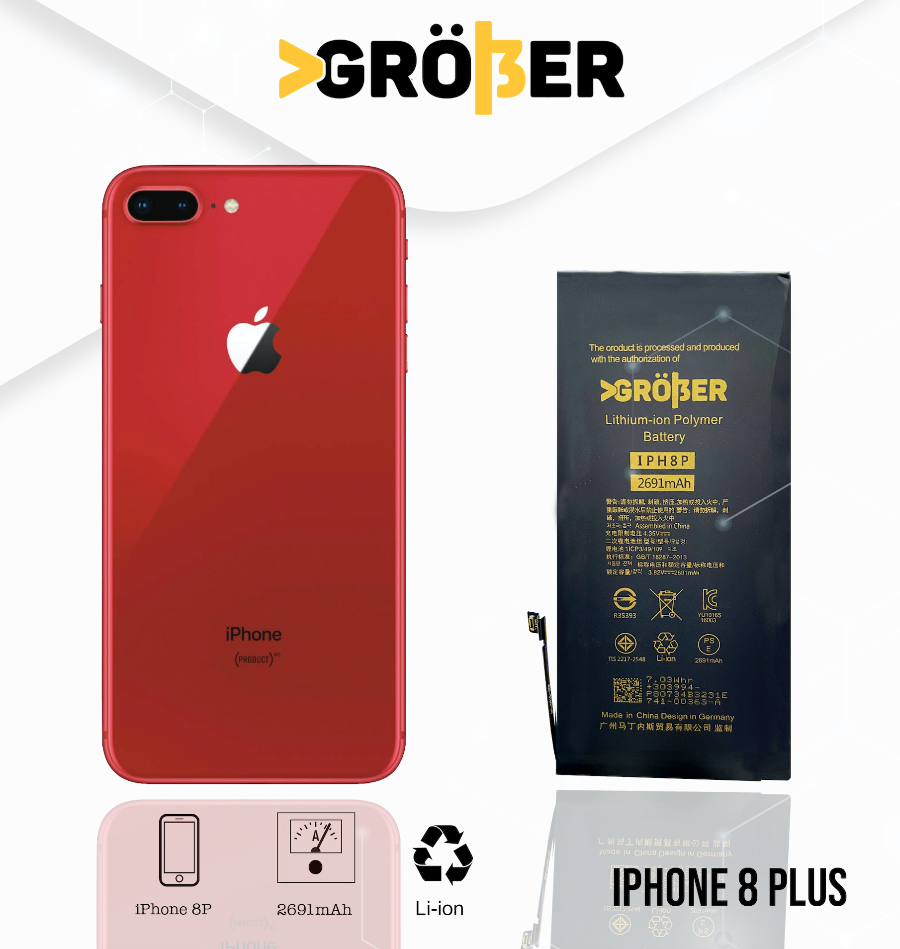 Batería Gröber iPhone 12 Pro Max –