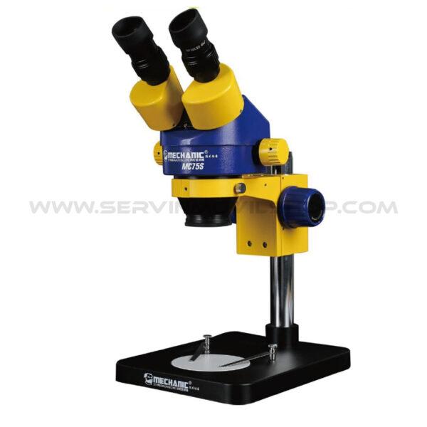 Microscopio Binocular Amarillo MC75S B1 Mechanic