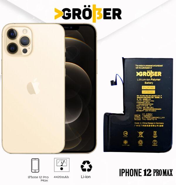 Batería Gröber iPhone 12 Pro Max