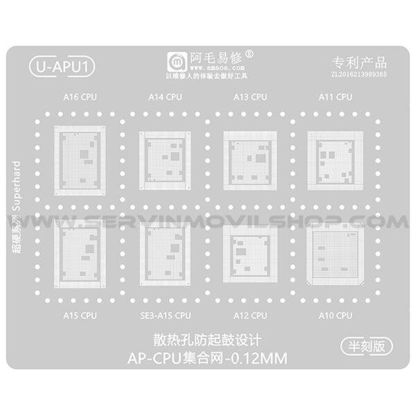 ESTENCIL AMAOE AP-CPU APPLE CPU A10 A11 A12 A13 A14 SE3-A15 A15 A16