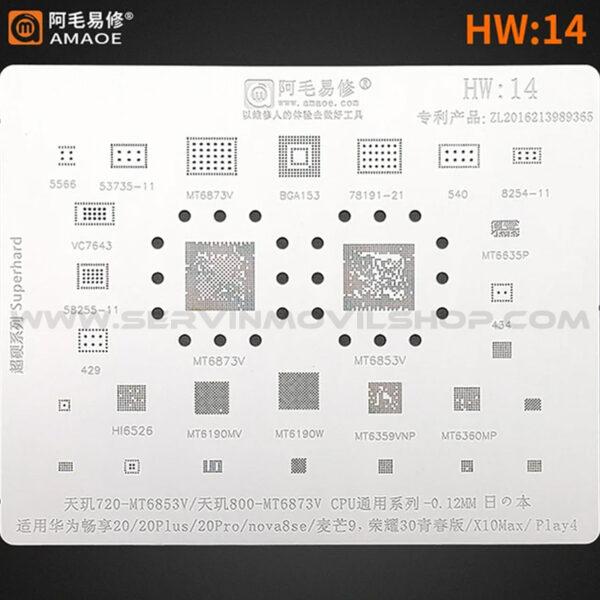 Estencil AMAOE HW14