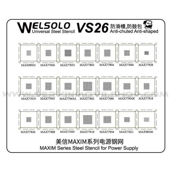 Estencil Maxim Series Welsolo VS26 Mechanic