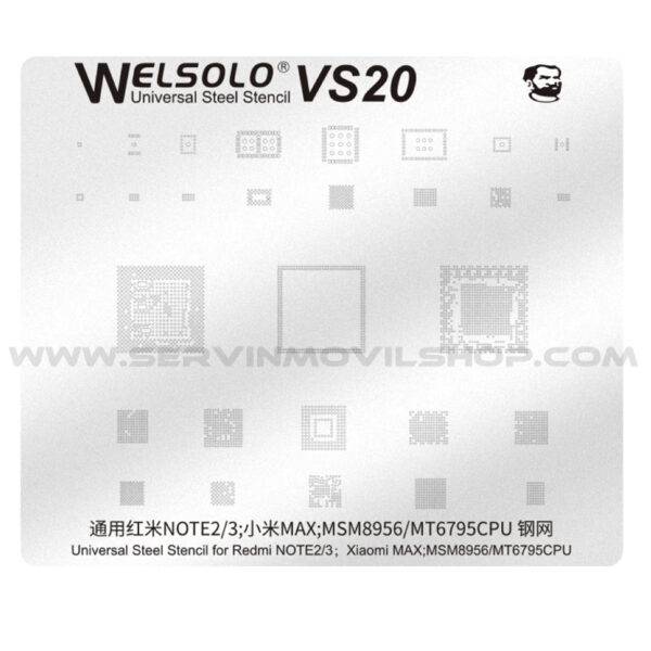 Estencil NOTE 2 Welsolo VS20 Mechanic