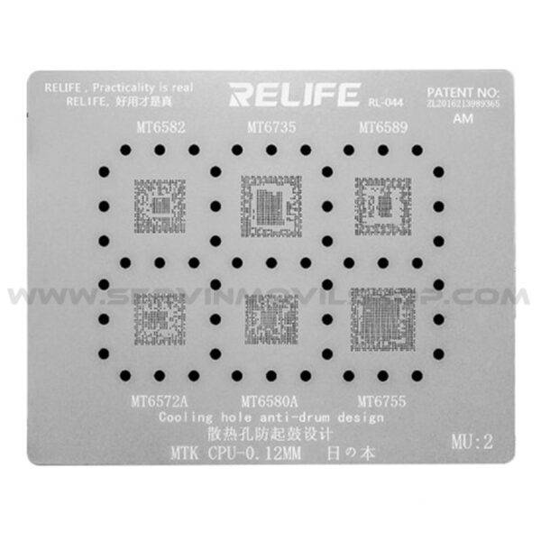 Estencil RL-044 MU2 BGA MTK CPU RELIFE