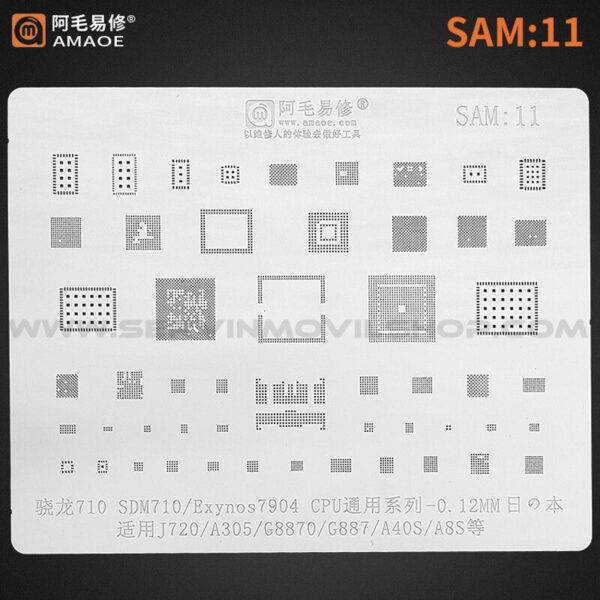 Estencil SAM11 SDM710/Exynos7904 CPU / 0.12MM