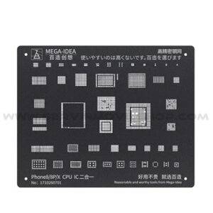 Estencil para Reballing Iphone 8, 8P. CPU & IC Qianli